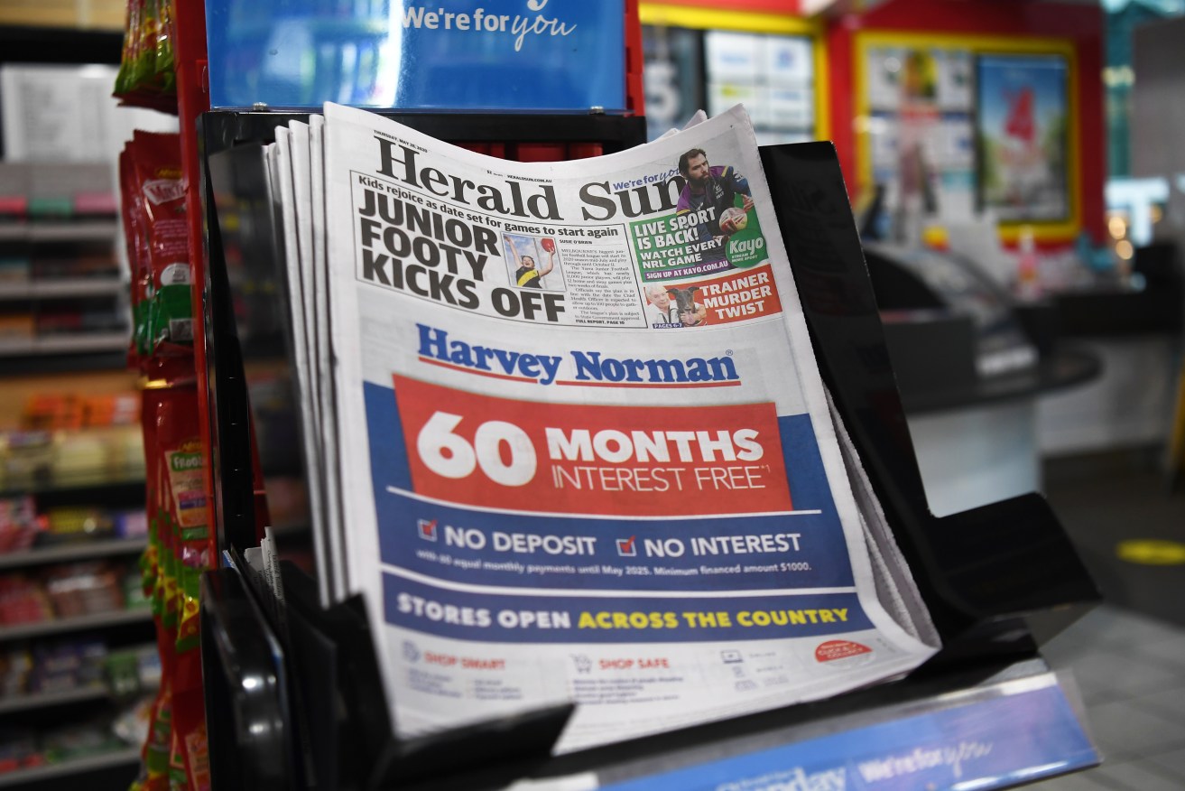 Victoria's government will reduce advertising in the print editions of the Herald Sun and The Age.