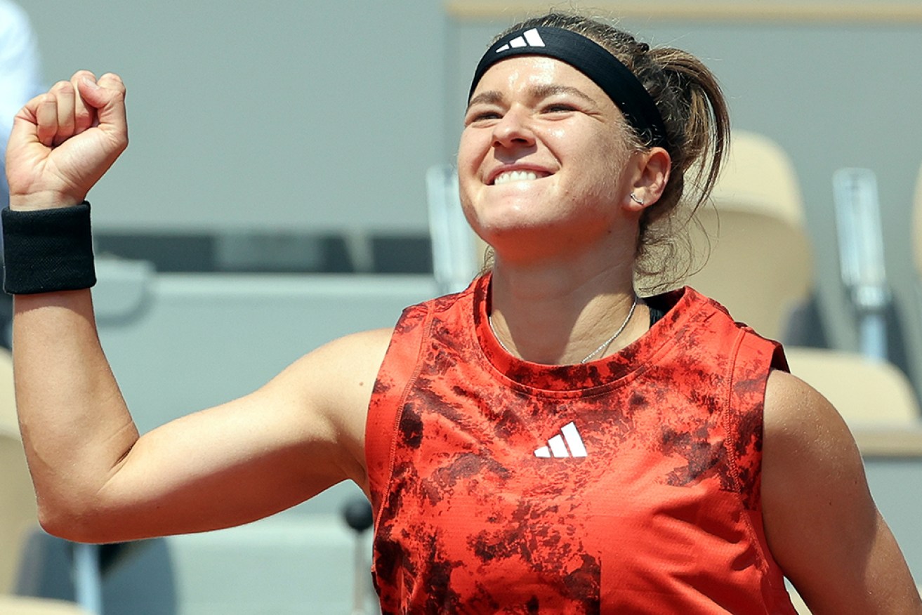 Karolina Muchova is through to the semi-finals of the French Open for the first time. 
