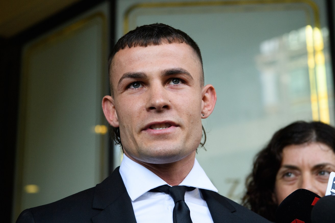 Harry Garside has had an assault charge and AVO against him withdrawn.