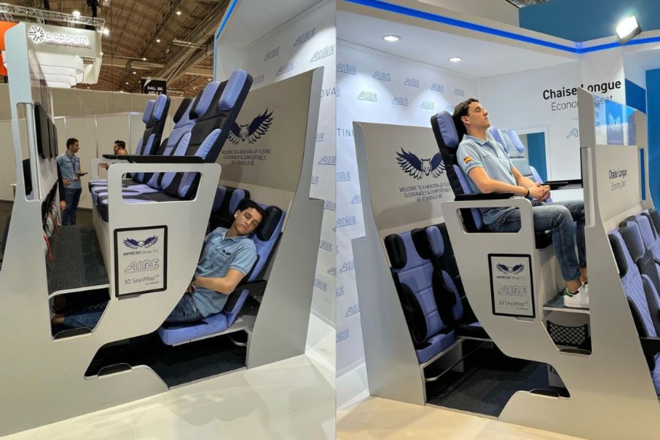 Alejandro Nuñez Vicente designed the seats when he was in college, in hopes of solving issues tall people have with air travel. 