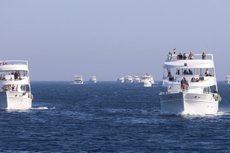 Three tourists missing after boat fire off Egypt