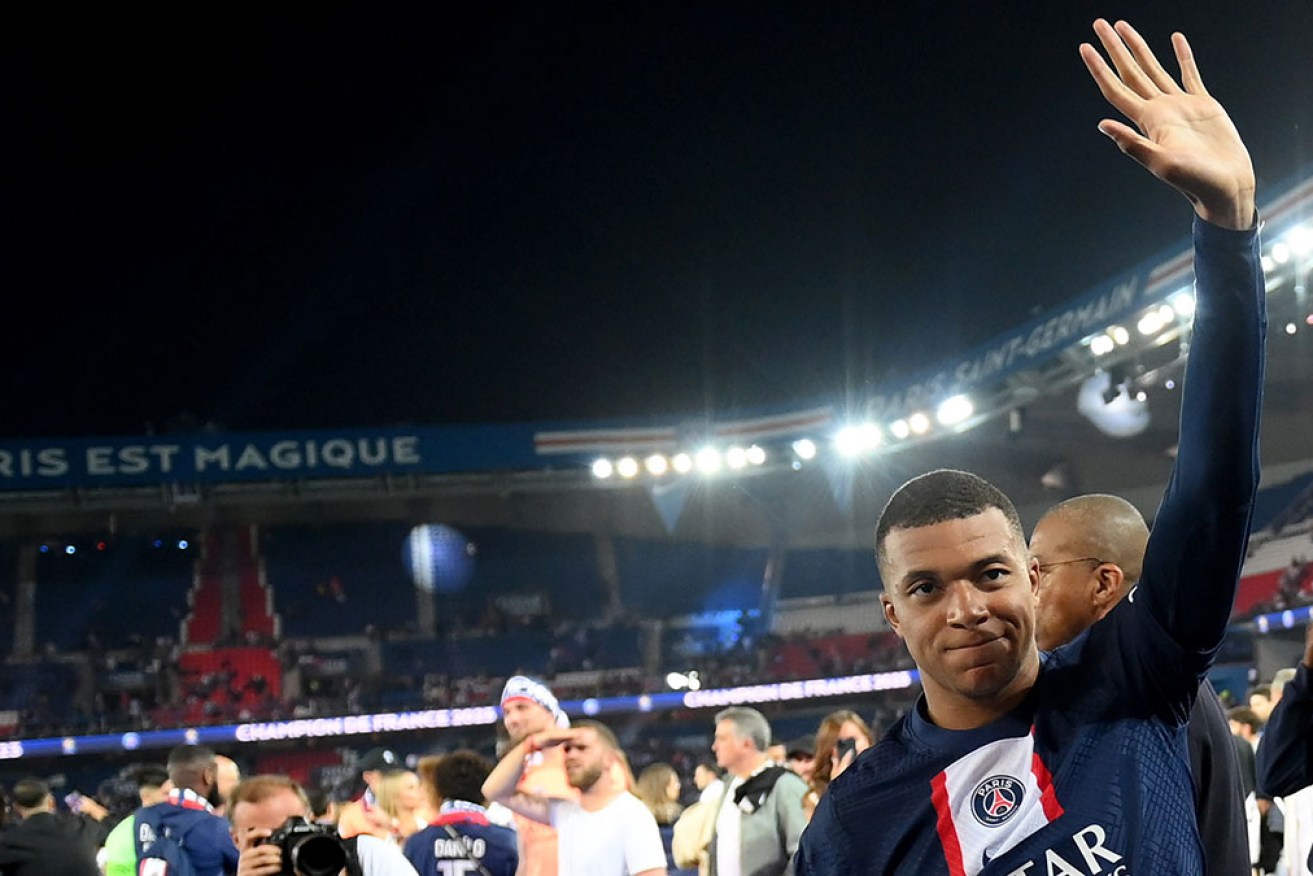 Waving goodbye? Kylian Mbappe has told Paris St-Germain he will not extend his contract past 2024.