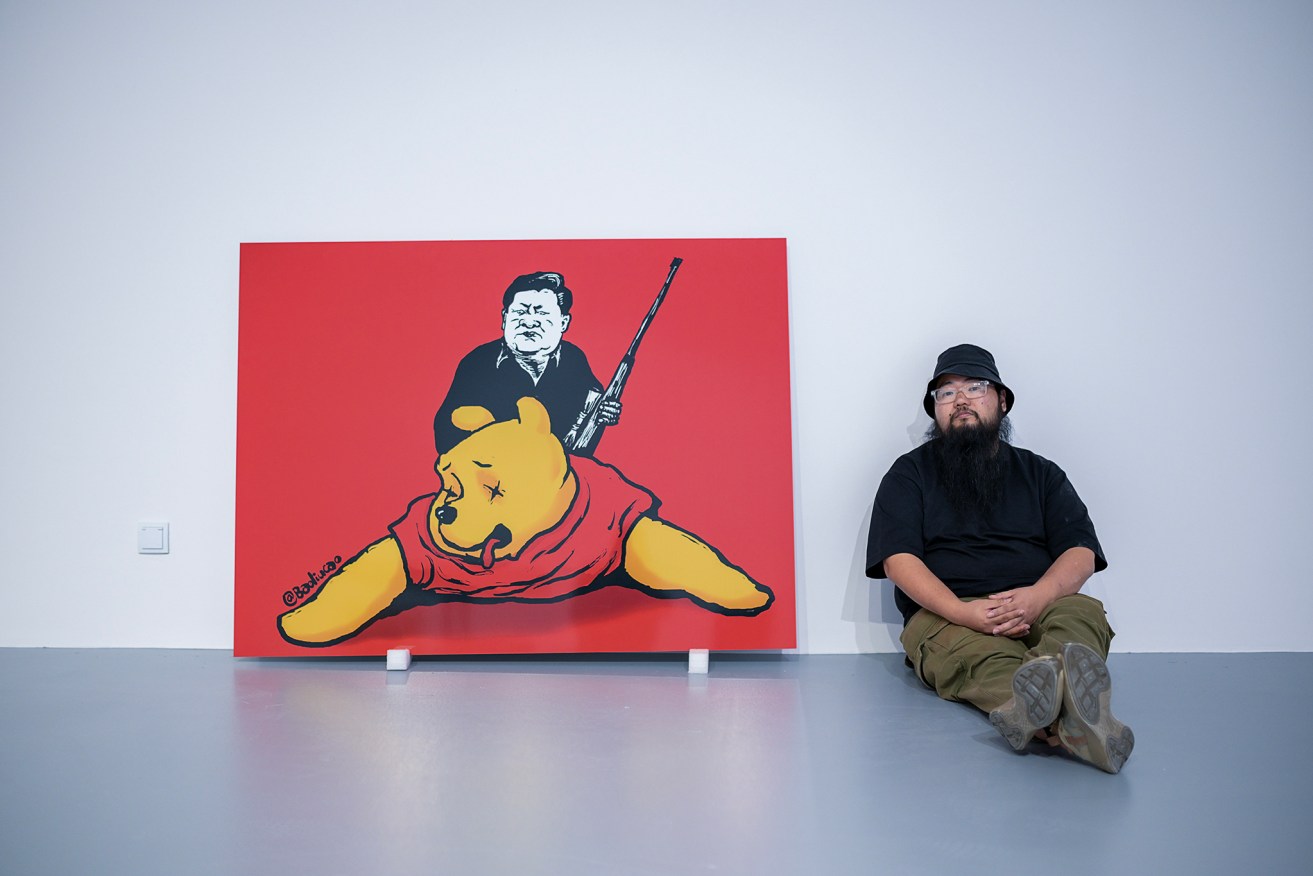 Artist Badiucao says Chinese diplomats have attempted to shut down his latest exhibition in Poland.