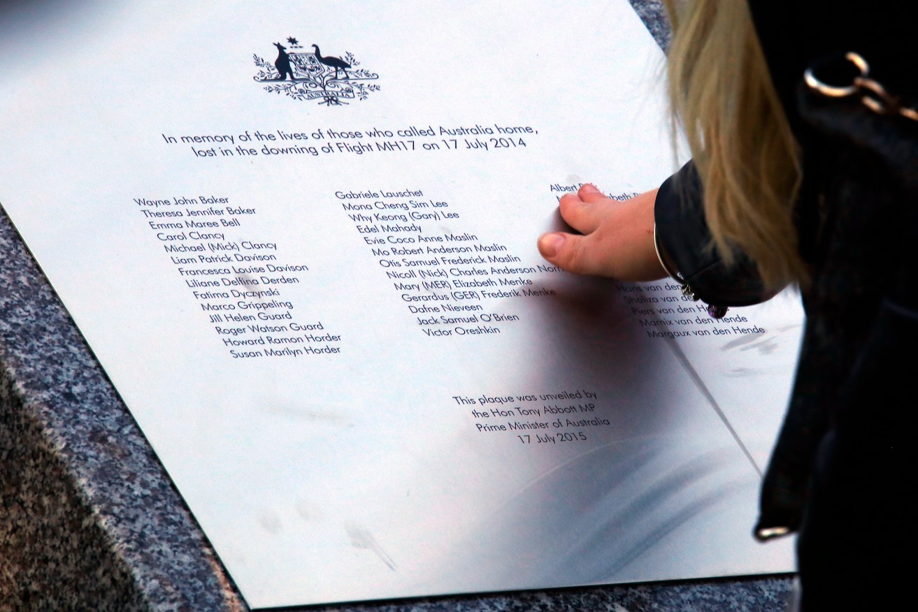 Thirty-eight Australian lives were lost when the flight was shot down. 