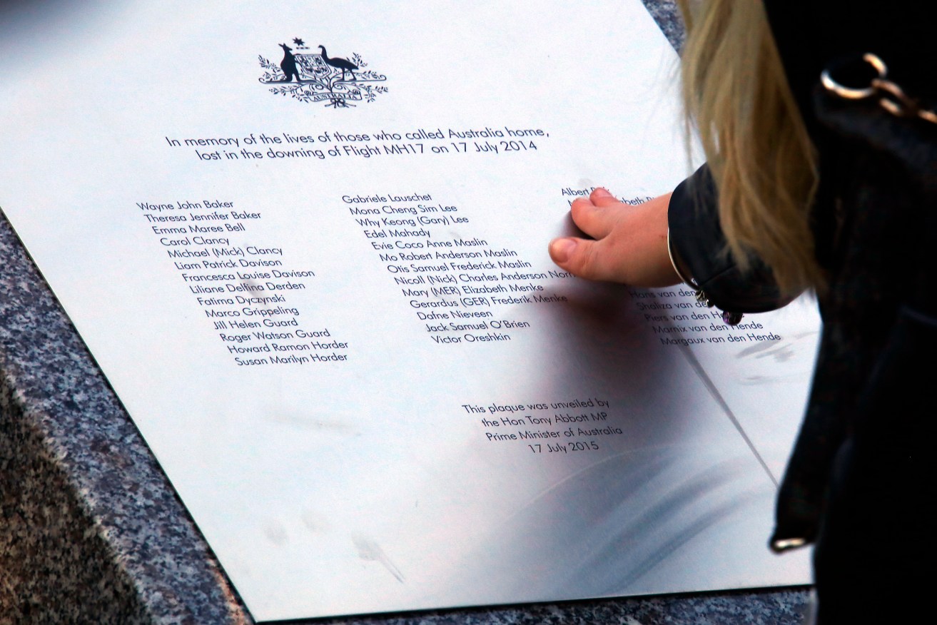 Thirty-eight Australian lives were lost when the flight was shot down.