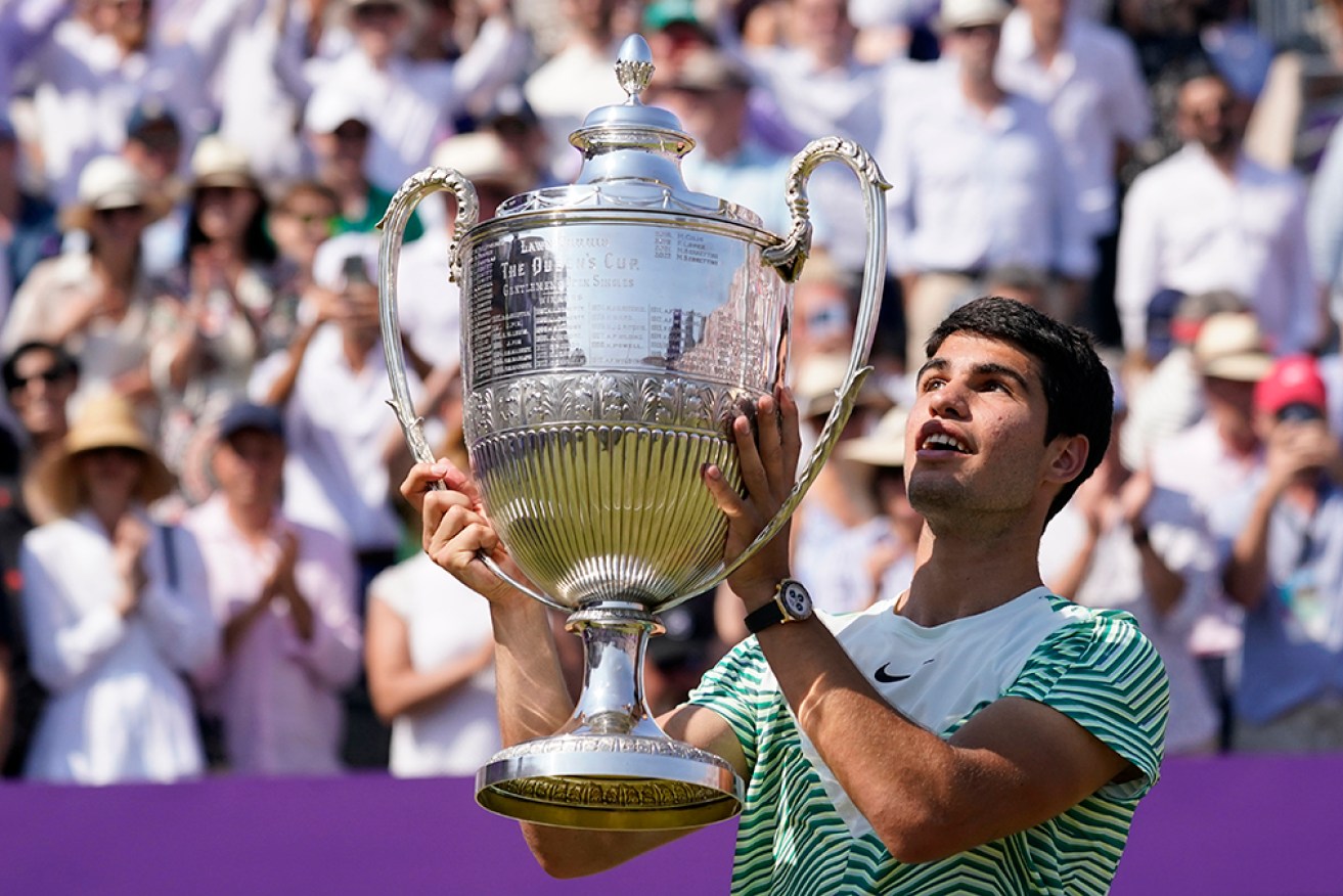 Queen's Club champ Carlos Alcaraz will be top seed at Wimbledon.