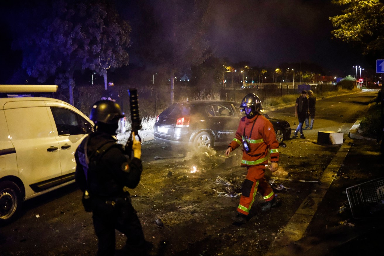 Angry protesters have taken to streets in Paris and other cities after a teen was shot by police.