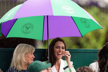 Saville gets royal visitor as rain halts Wimbledon