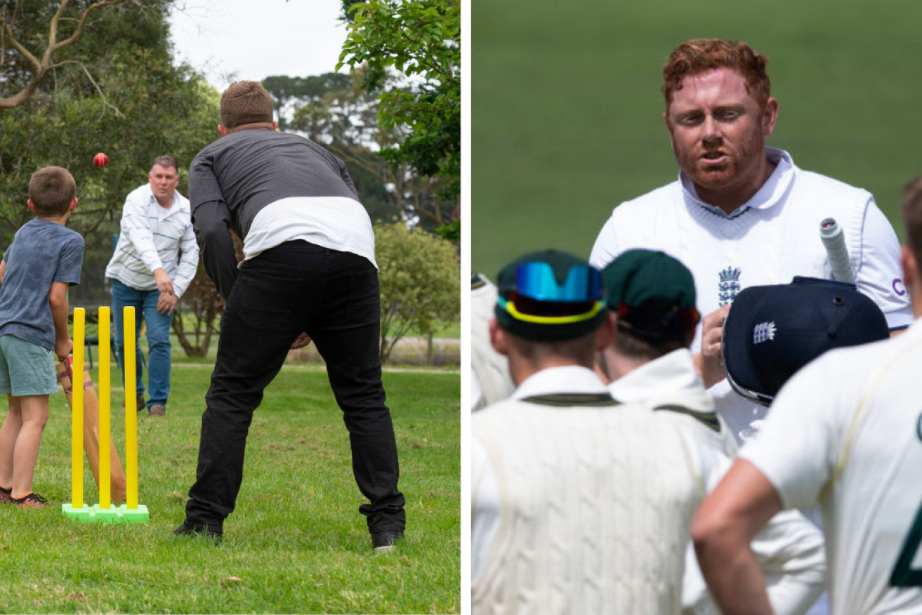 England’s Jonny Bairstow might need to play a bit of backyard cricket.