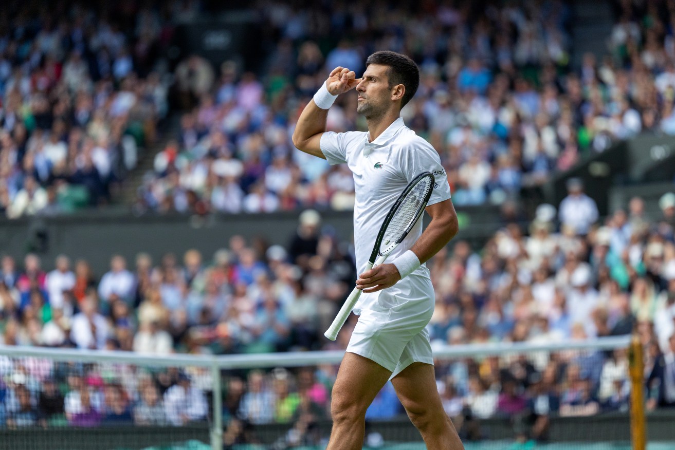 Jordan Thompson has played a Wimbledon match to be proud of - but he still hardly troubled seven-time champion Novak Djokovic at all.