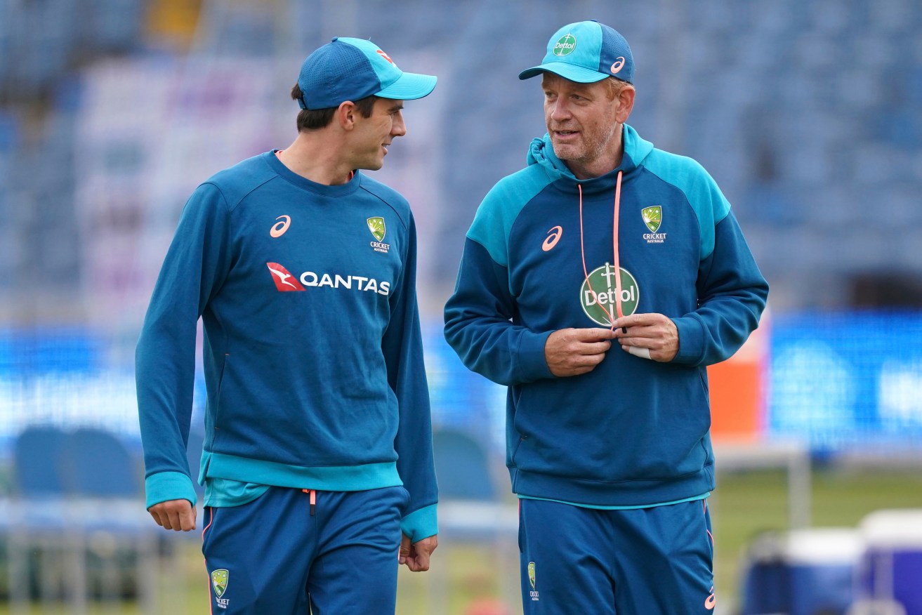 Australia captain Pat Cummins and coach Andrew McDonald discuss third Test tactics in Leeds.