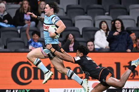 Cronulla edges spirited Wests Tigers in 36-12 win