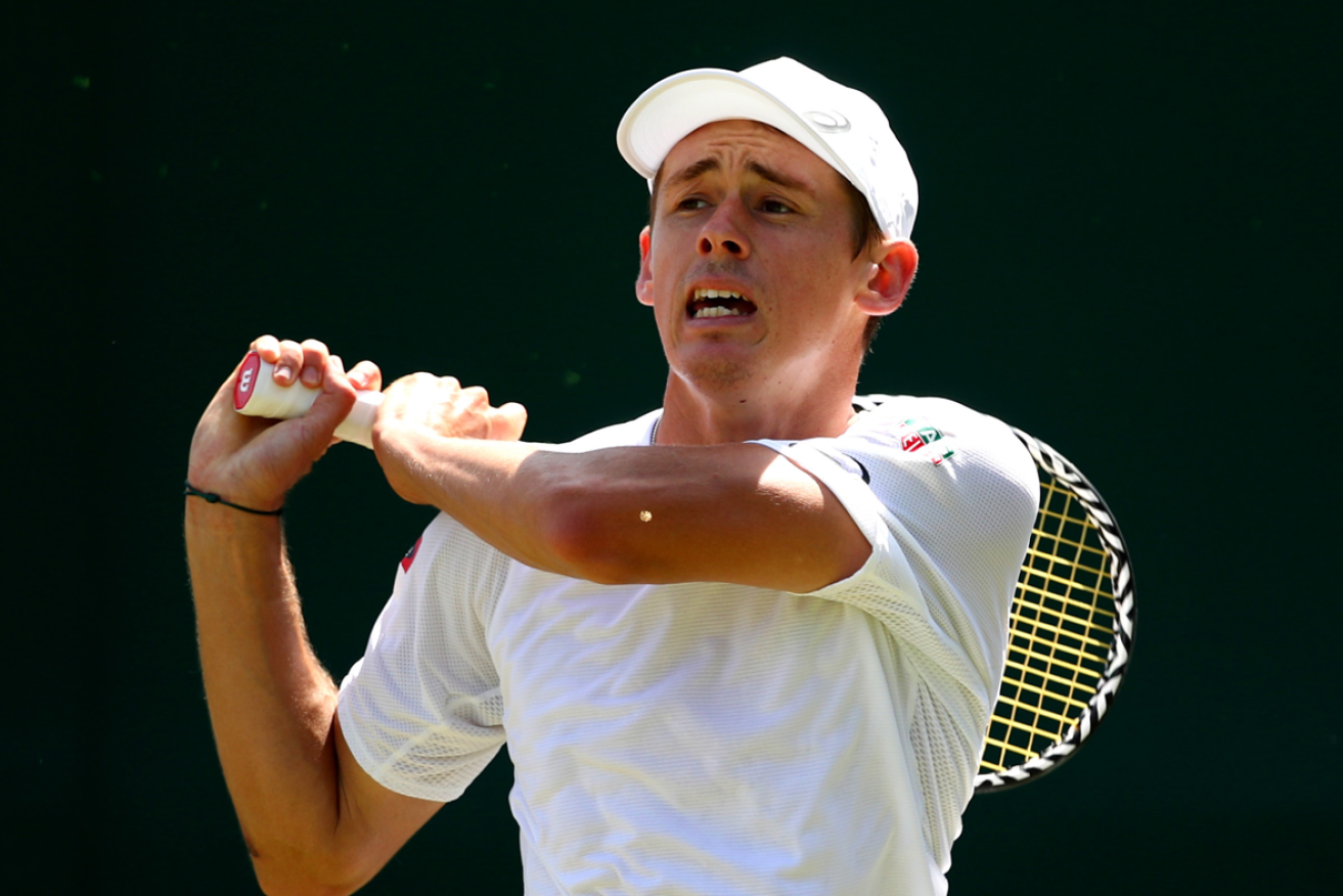 Alex De Minaur's expression says it all as he follows fellow Australians out of Wimbledon contention.