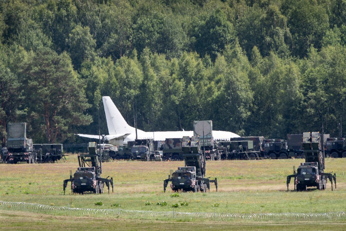 Germany deployed Patriot missile launchers at Vilnius Airport during the NATO summit. 