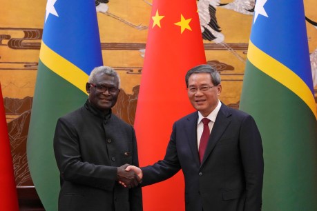 Solomon Islands defends police deal with China