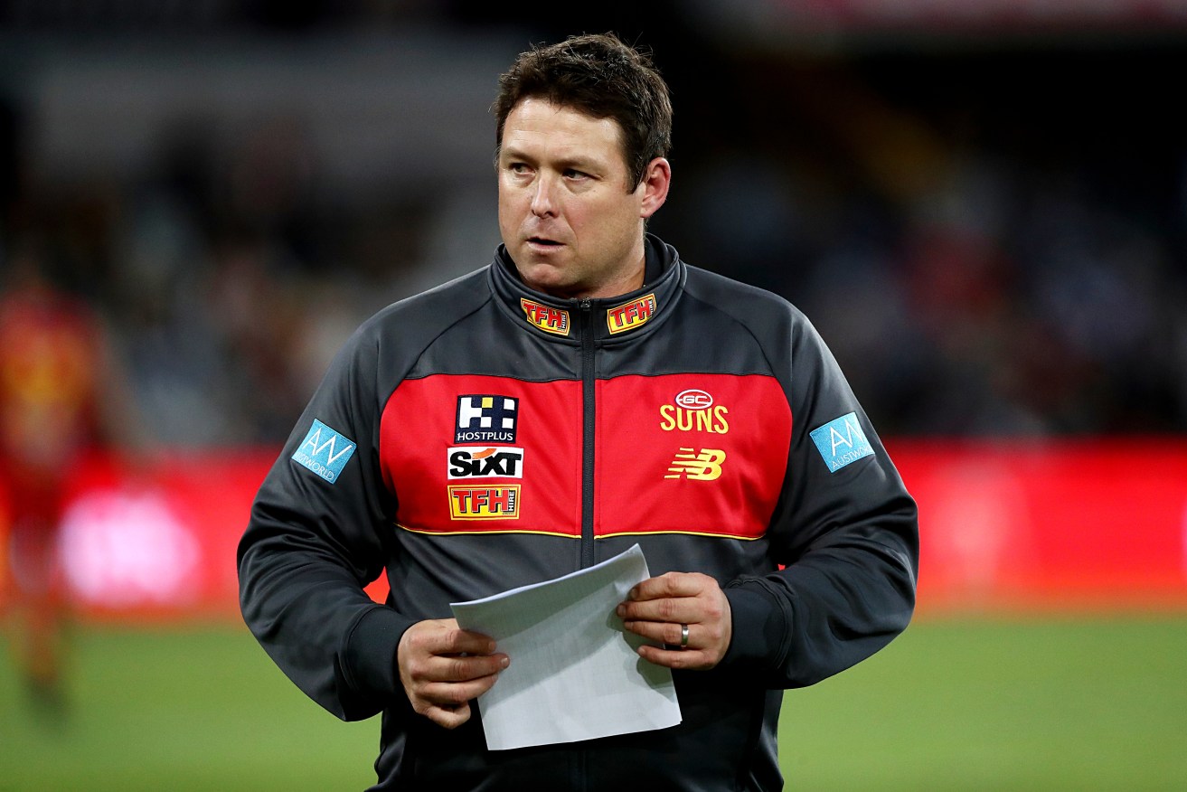 Stuart Dew has been sacked by the Gold Coast Suns after nearly six seasons in charge.
