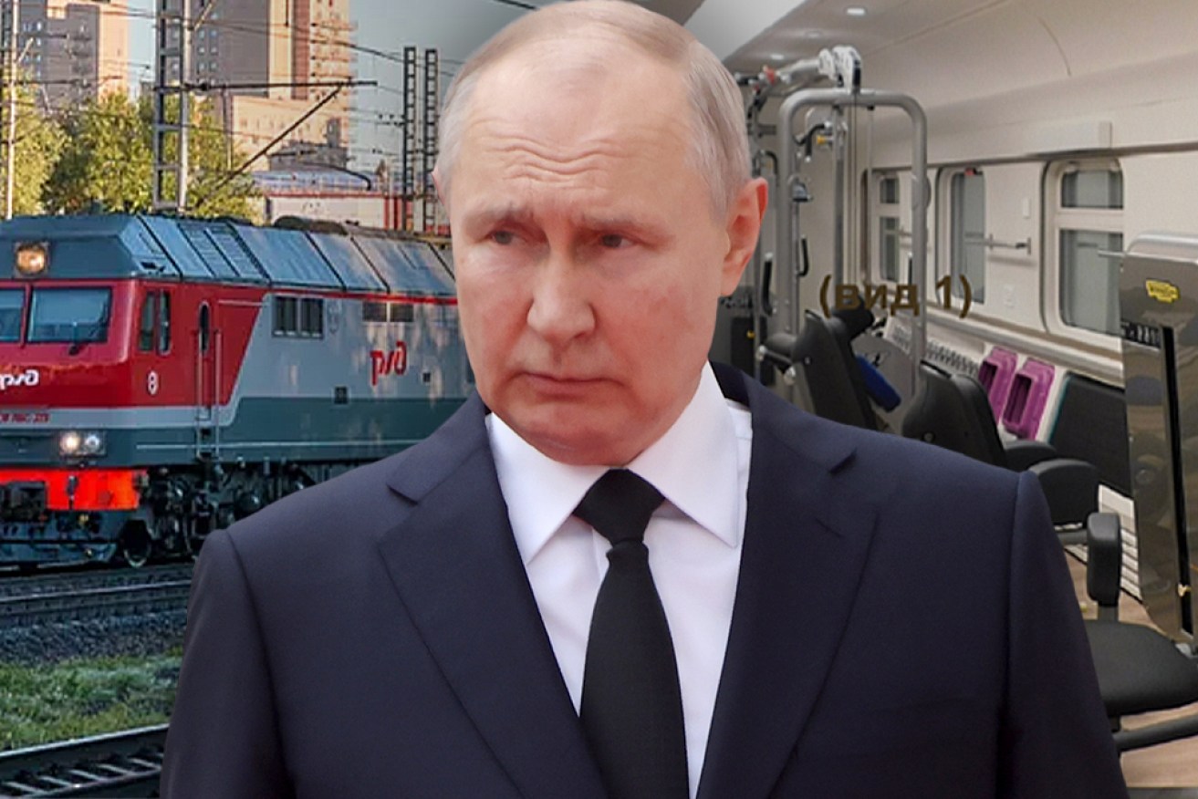 A trove of documents reveal Vladimir Putin has a recreational carriage on his armoured train, fitted with a gym and Turkish bath.