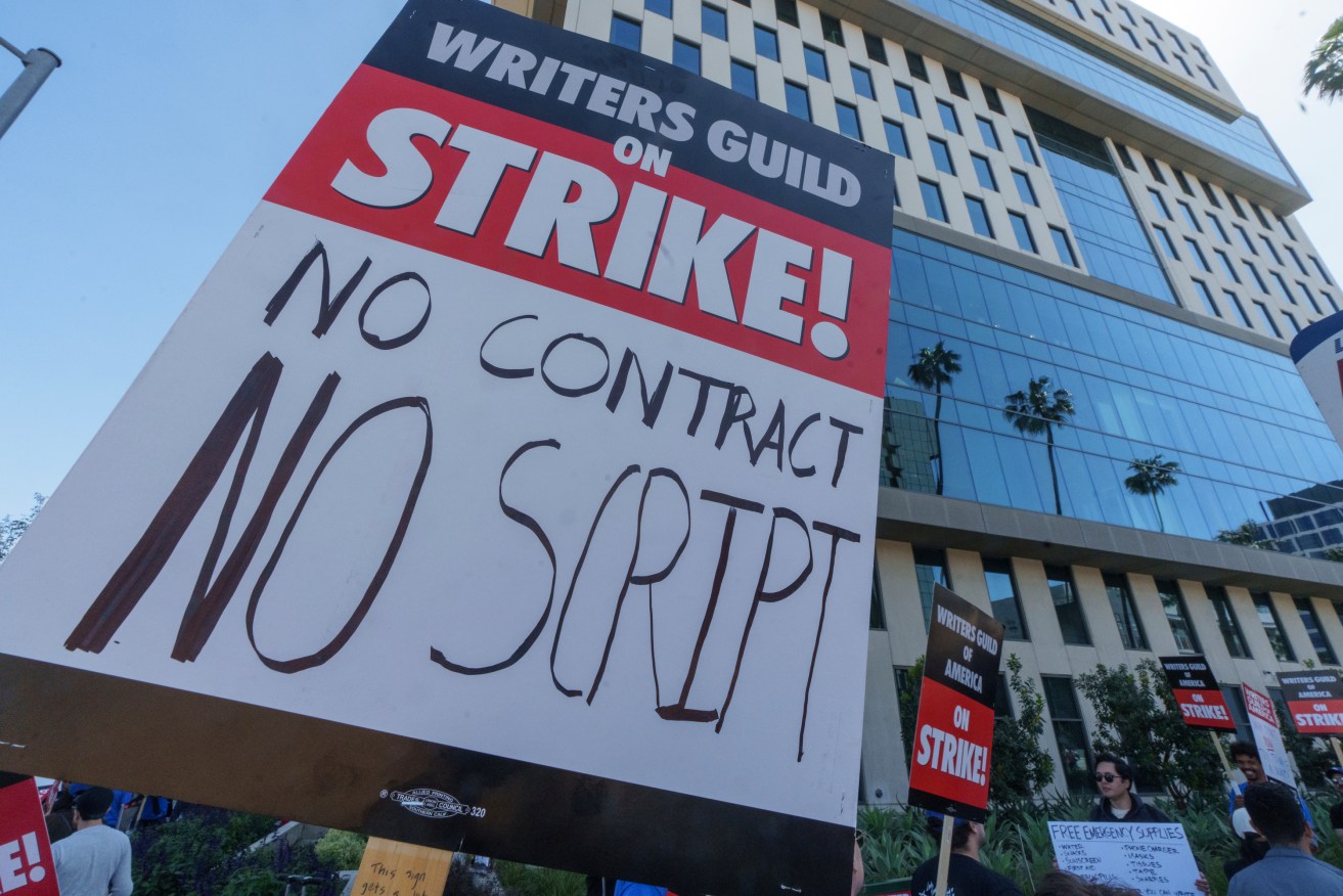 Striking writers were on the picket line for three months before talks began.