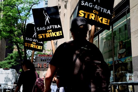 Hollywood actors join writers on picket lines