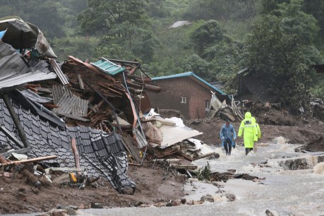 Thousands evacuated, 22 dead in S. Korean floods
