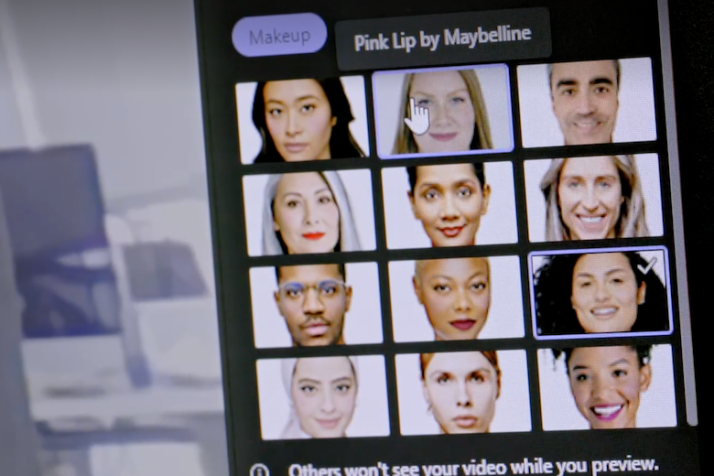 Maybelline make-up filter launches on Microsoft Teams