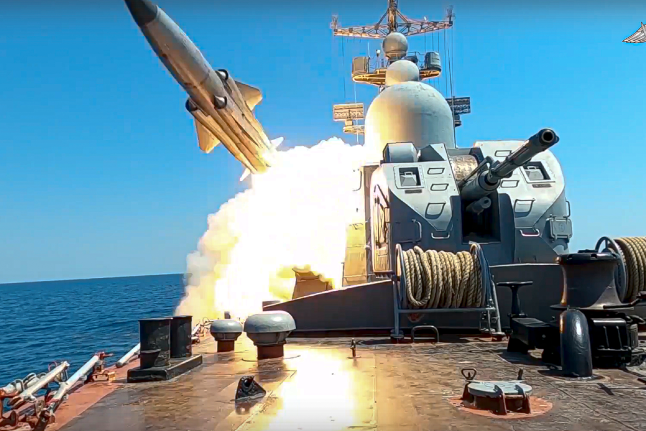 Russia has been putting on a show of force in the Black Sea, promising to seize or sink any vessel carrying Ukraine grain.