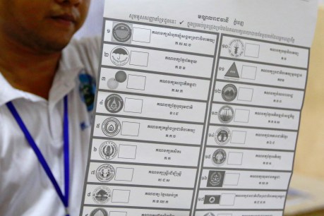 Cambodian PM claims election landslide win