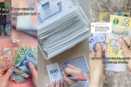TikTok trends using cash to save money