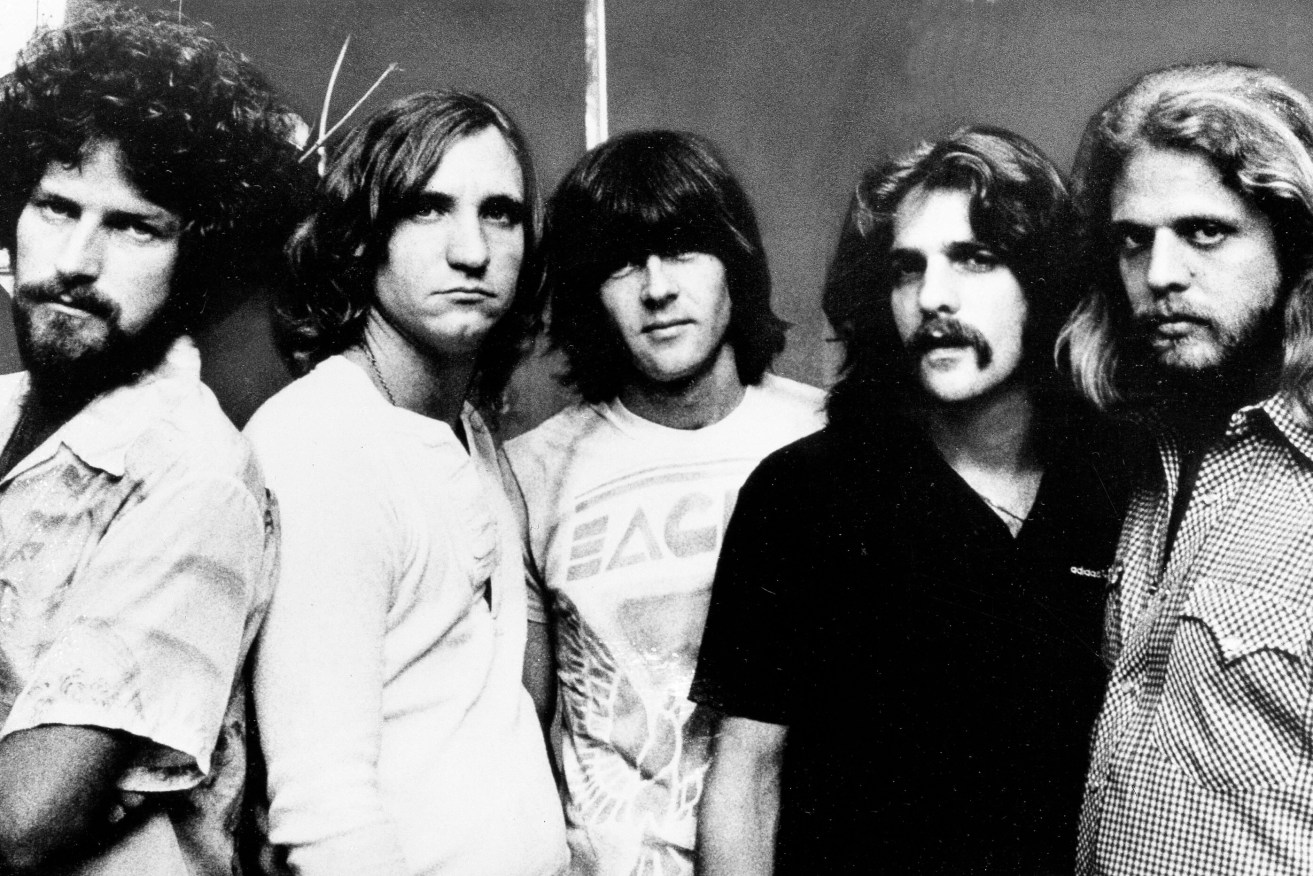 Randy Meisner (centre) was one of the founding members of the Eagles, formed in the early 1970s.