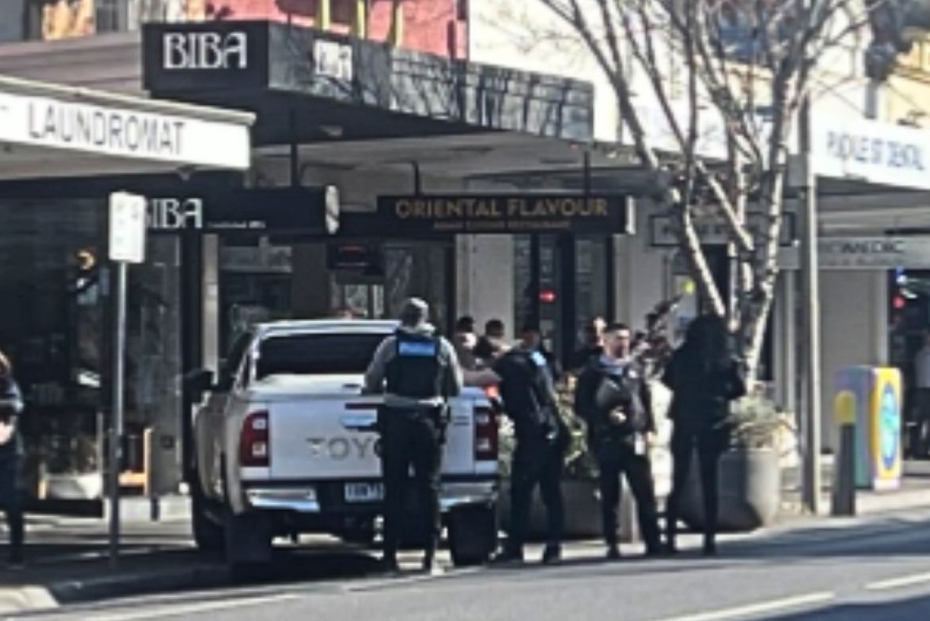 Police were called to Moonee Ponds in Melbourne's north-west after reports of a stabber.