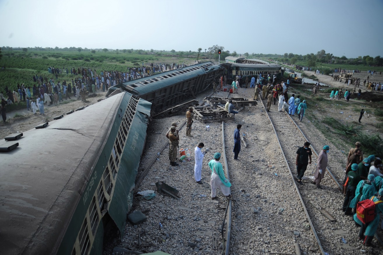 A train accident in Pakistan has resulted in at least 30 deaths and dozens injured.