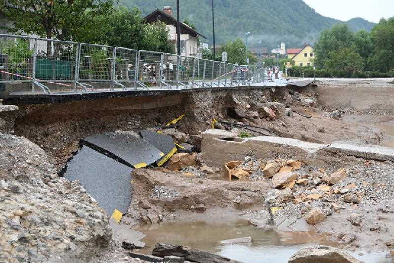 Slovenia's flooding is "the biggest natural disaster in its history," the country's PM says.
