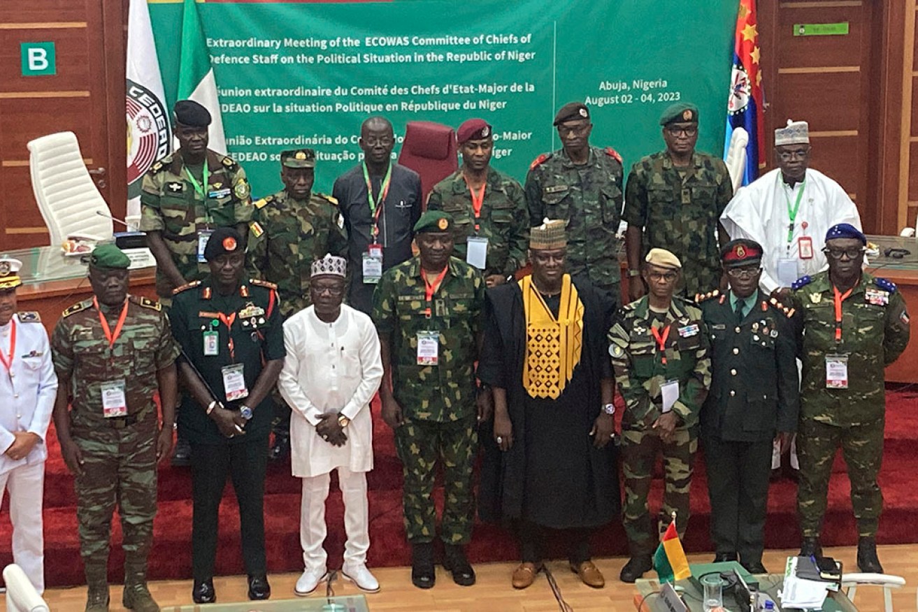 West African defence chiefs are considering military intervention to oust Niger's ruling junta.