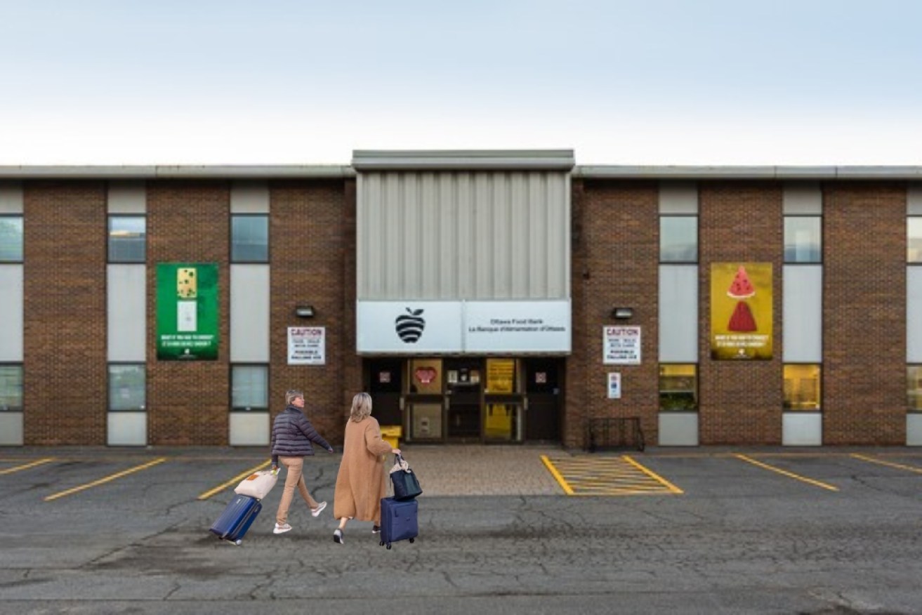Tourists have been advised to visit a food bank while travelling through Ottawa.