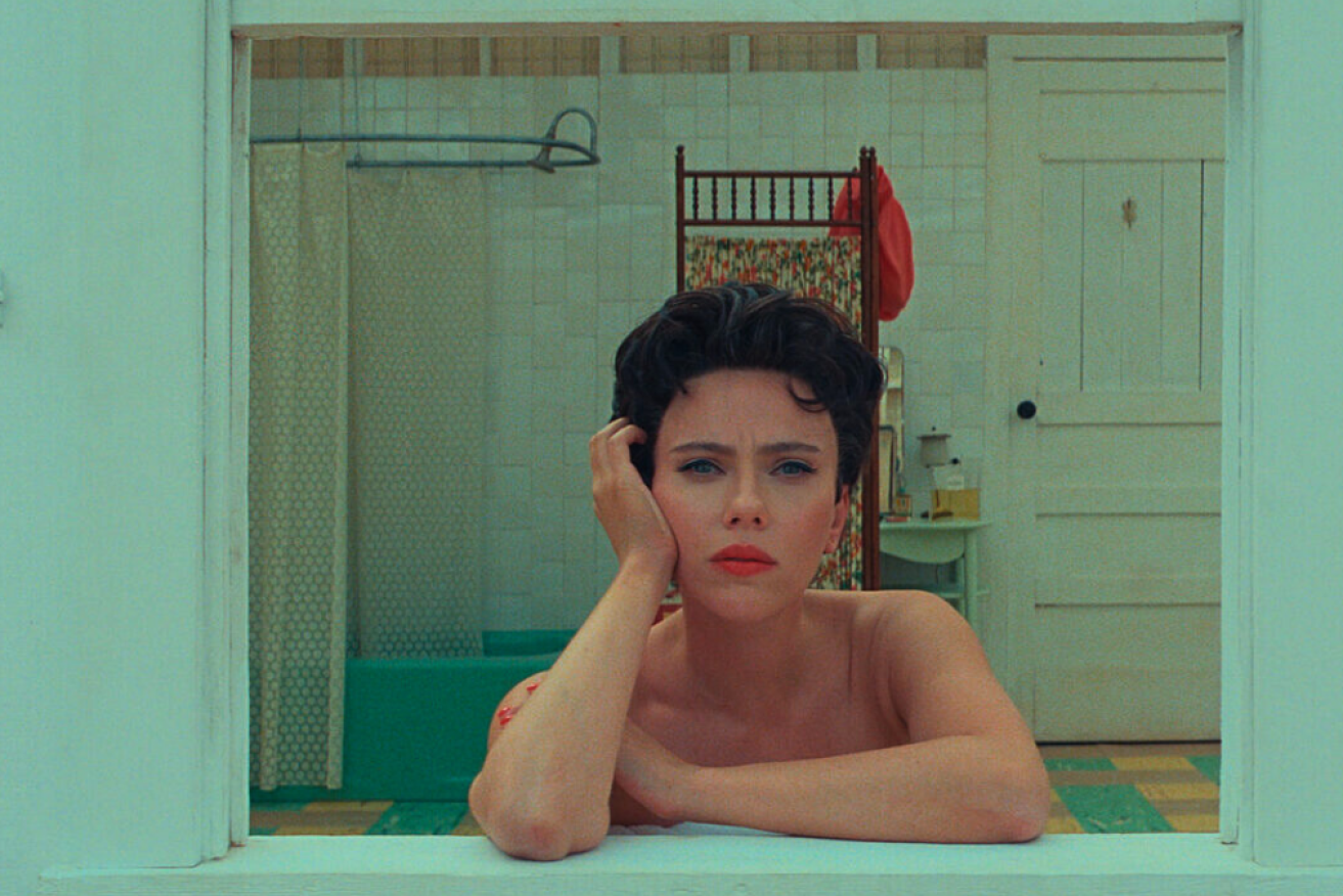 Scarlett Johansson in Wes Anderson's <I>Asteroid City</I>. 