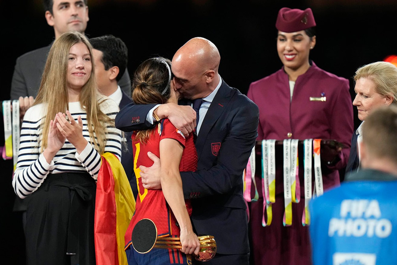 Gianni Infantino says Luis Rubiales' kiss on the lips of Jennifer Hermoso should not have happened.