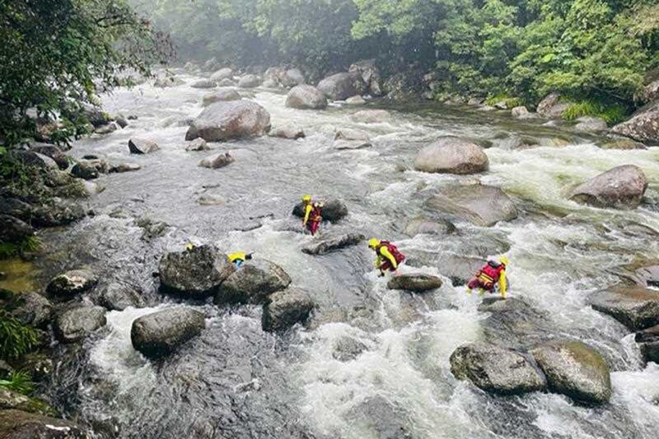 Human remains have been found at Mossman Gorge after a search failed to find a swimmer in January.