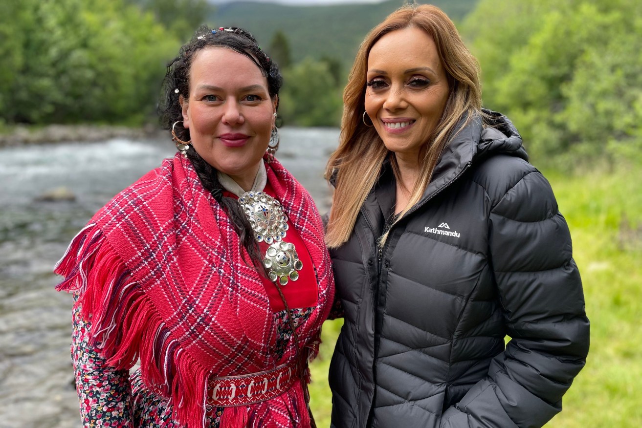 Karla Grant and Sámi Parliament President Silje Karine Muotka.