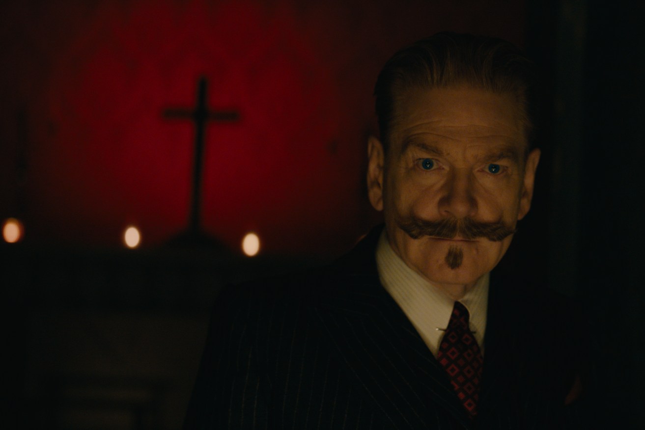 Kenneth Branagh as Hercule Poirot in A Haunting in Venice. He will not disappoint.