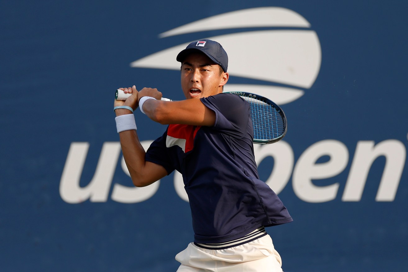 Aussie Rinky Hijikata has stormed into the US Open third round with a crushing straight-sets win.