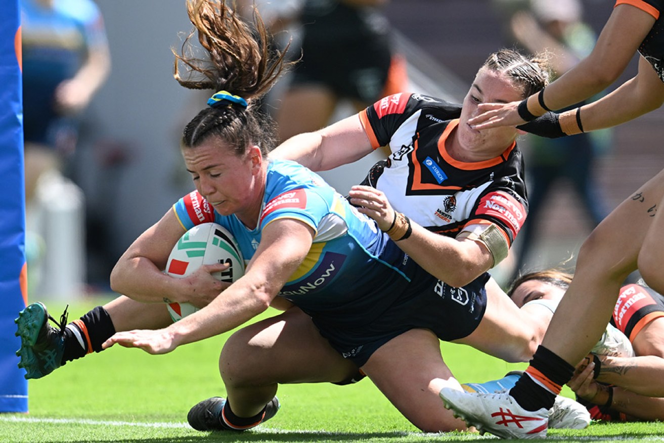 Gold Coast has cemented its position in the NRLW top four with a 16-4 win over Wests Tigers. 