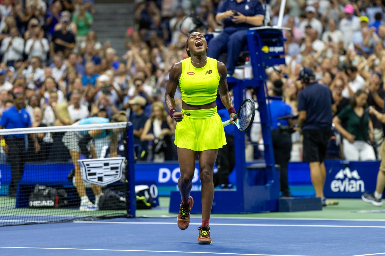 Coco Gauff reached her first US Open women's final with a straight-sets win over Karolina Muchova.