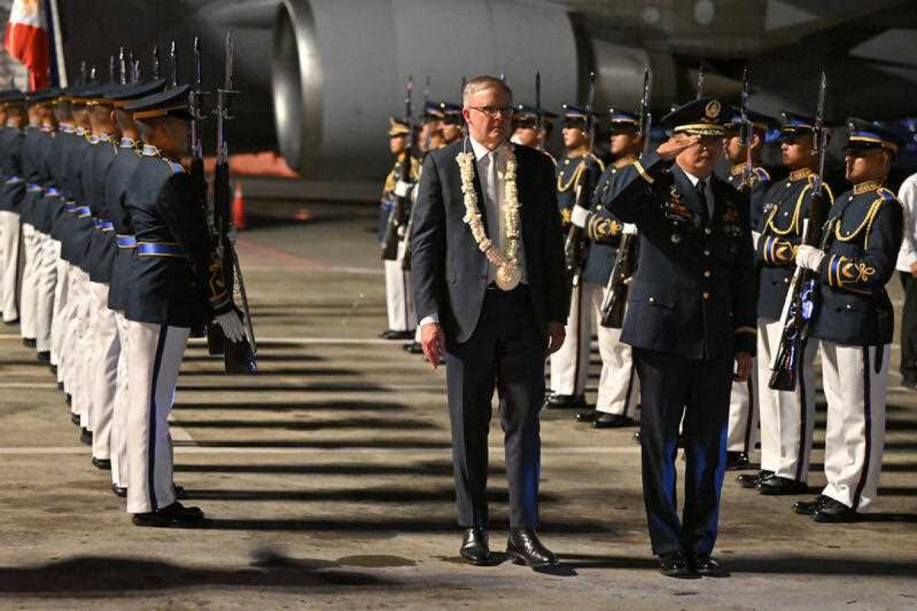 Anthony Albanese is in Manila for a meeting with Philippine President Ferdinand Marcos Jnr.