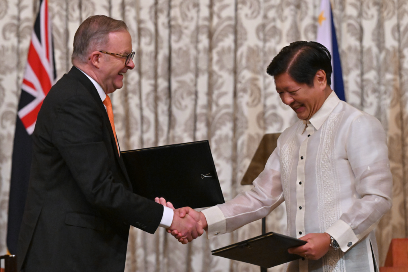 The PM and President Ferdinand 'Bongbong' Marcos Jr celebrate the newly inked agreements.