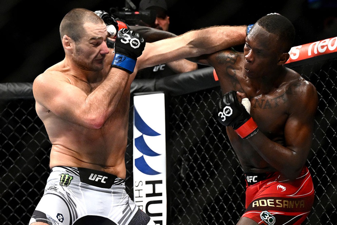 America’s Sean Strickland shocked Israel Adesanya to win the middleweight title bout at UFC 293.