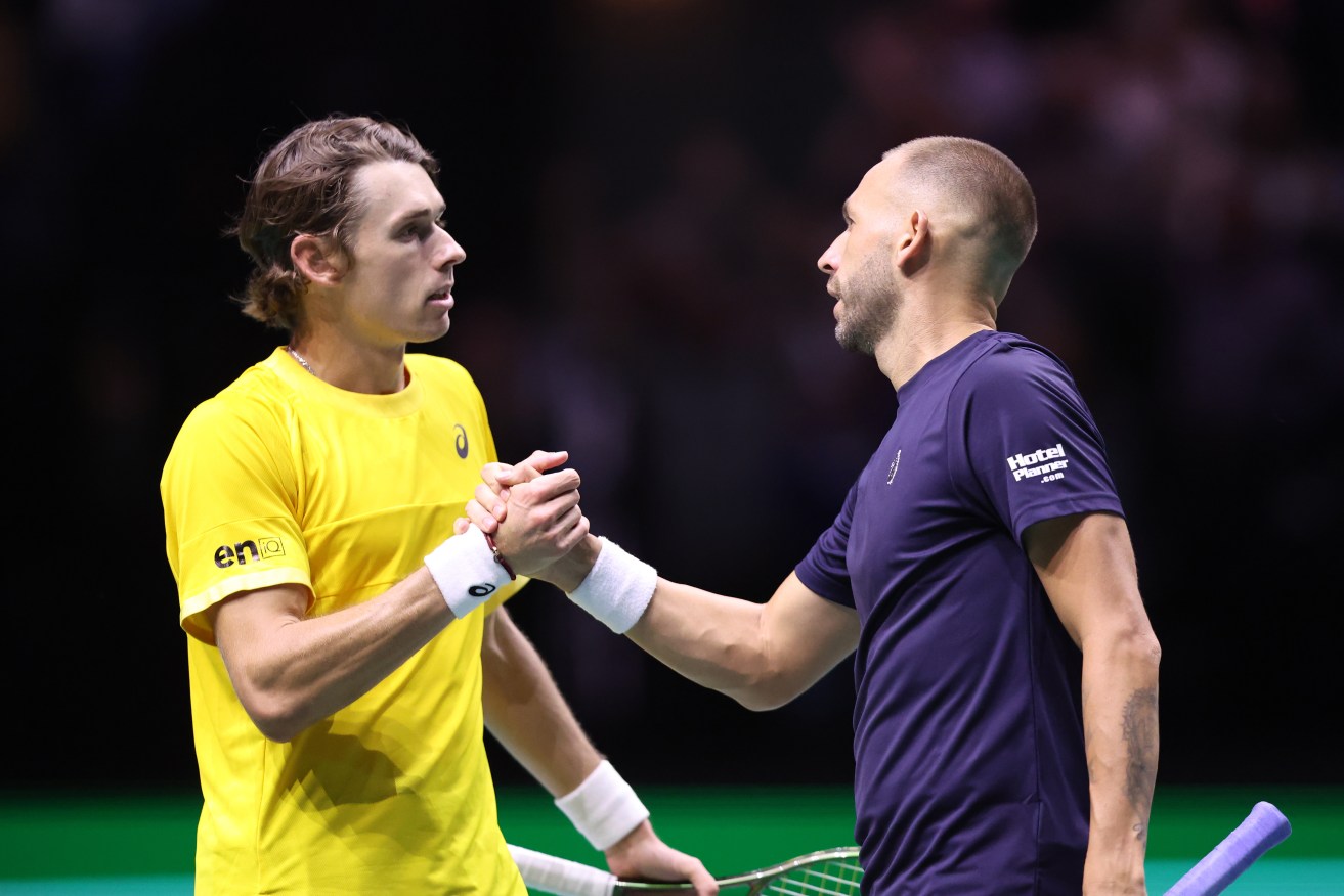Australia lost their opening Davis Cup Finals group stage tie 2-1 to hosts Britain.