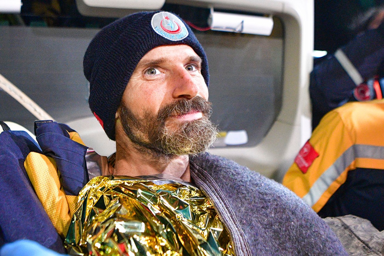Mark Dickey was pulled out of Turkey's Morca cave after he became ill 1000 metres underground.