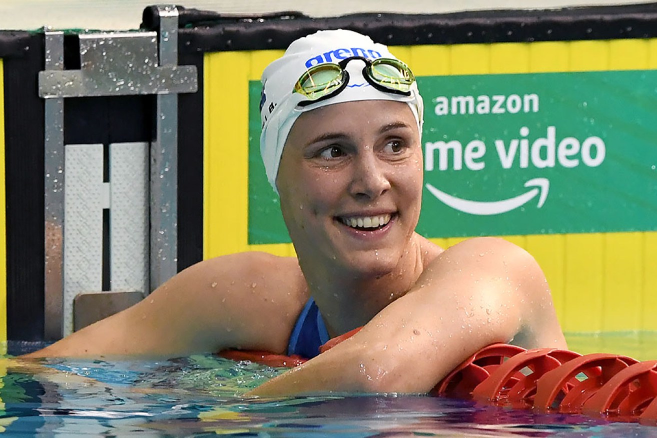 Bronte Campbell has returned to win the 100-metre freestyle at the national short course championships.