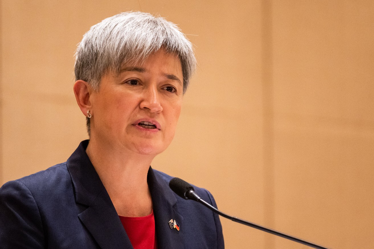 Foreign Minister Penny Wong has reiterated that the government supports a two-state solution.