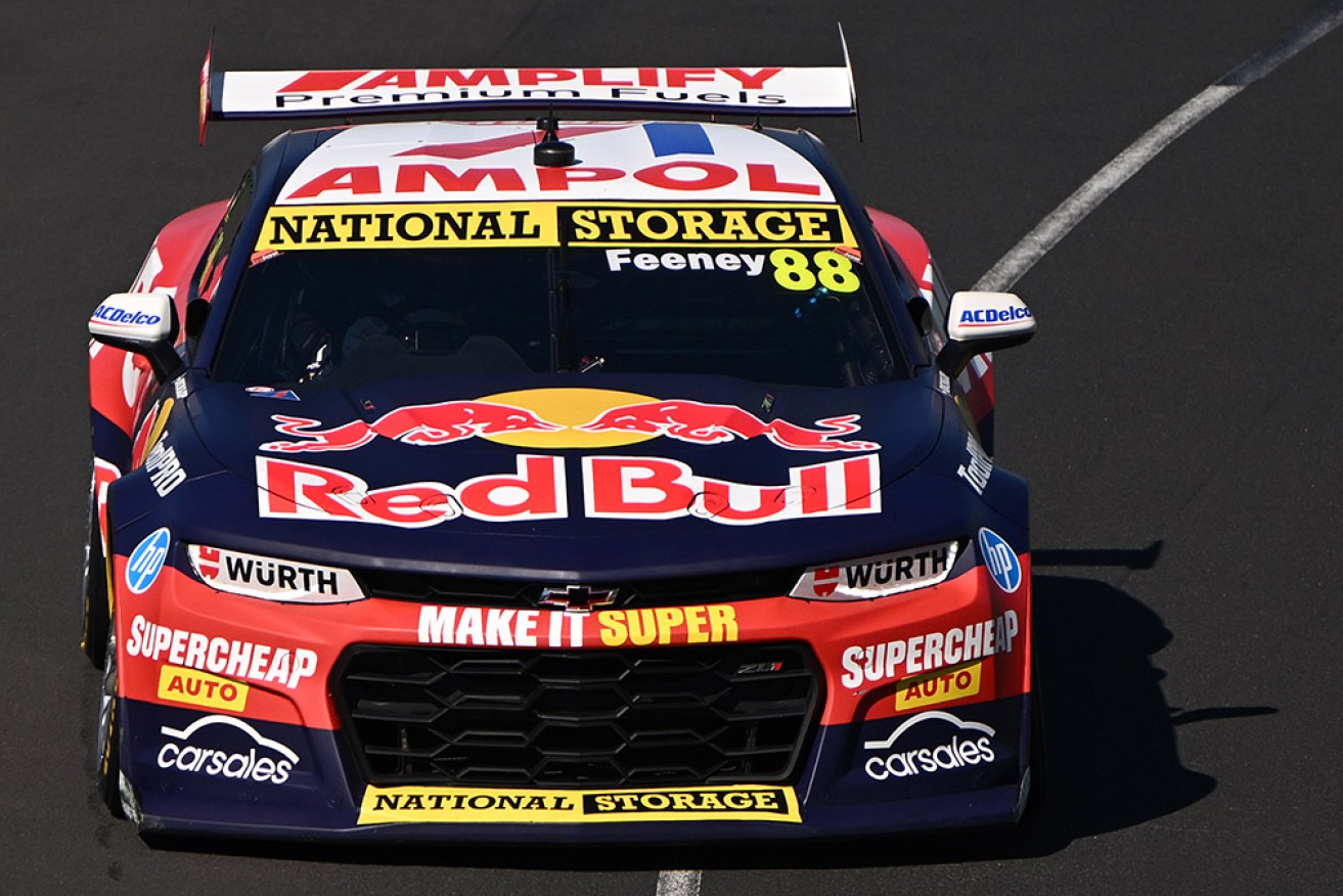 Red Bull Ampol's Broc Feeney has won the Sandown 500, with Jamie Whincup his co-driver.
